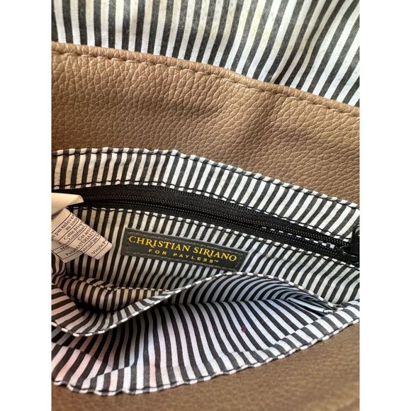 Christian Soriano for Payless Taupe Crossbody Bag with Zippered long Front Flap - Picture 8 of 13